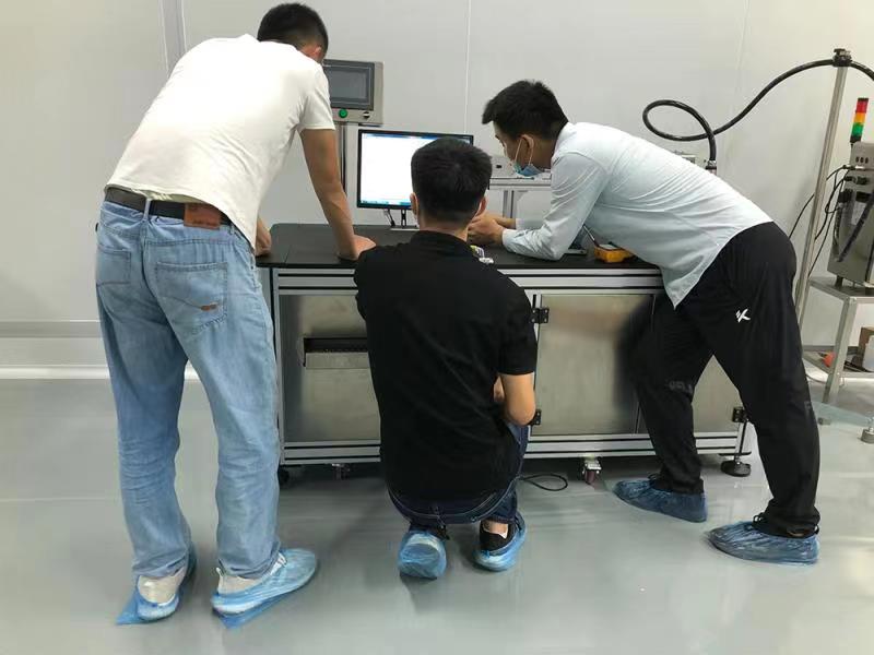 實驗室檢測用大理石操作平臺搭配小字符噴碼機(jī)(圖3)